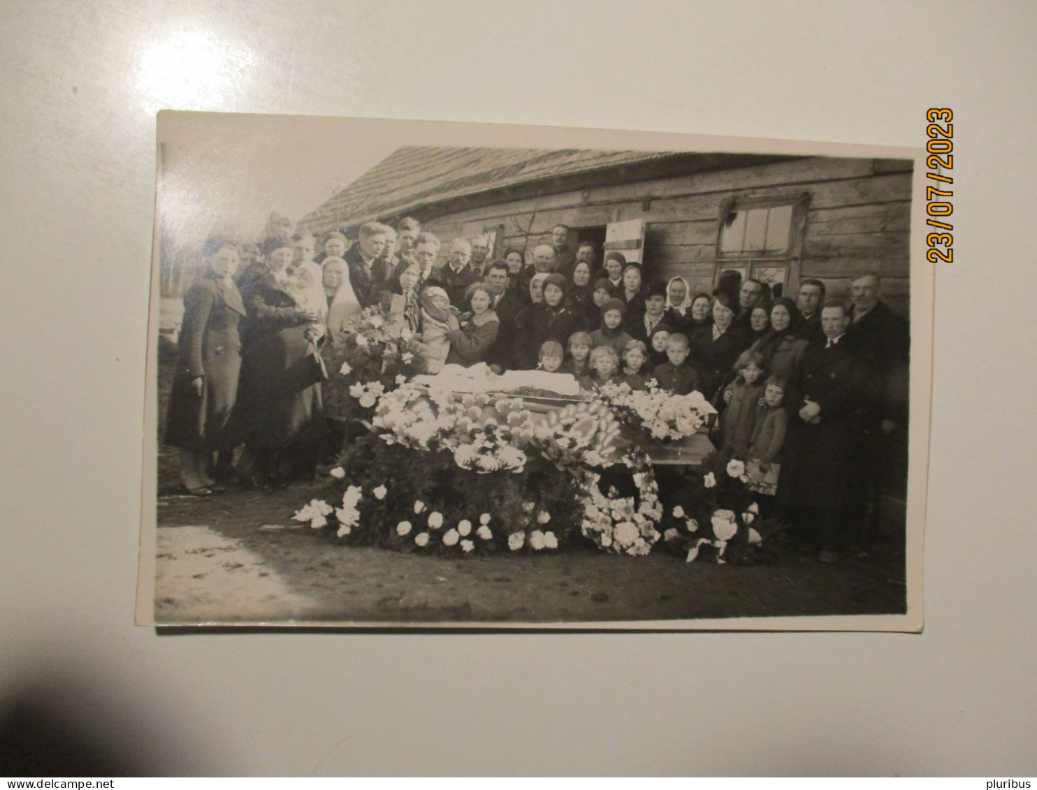 POSTMORTEM FUNERAL , DEAD  OLD WOMAN IN COFFIN  , 13-1 - Funérailles