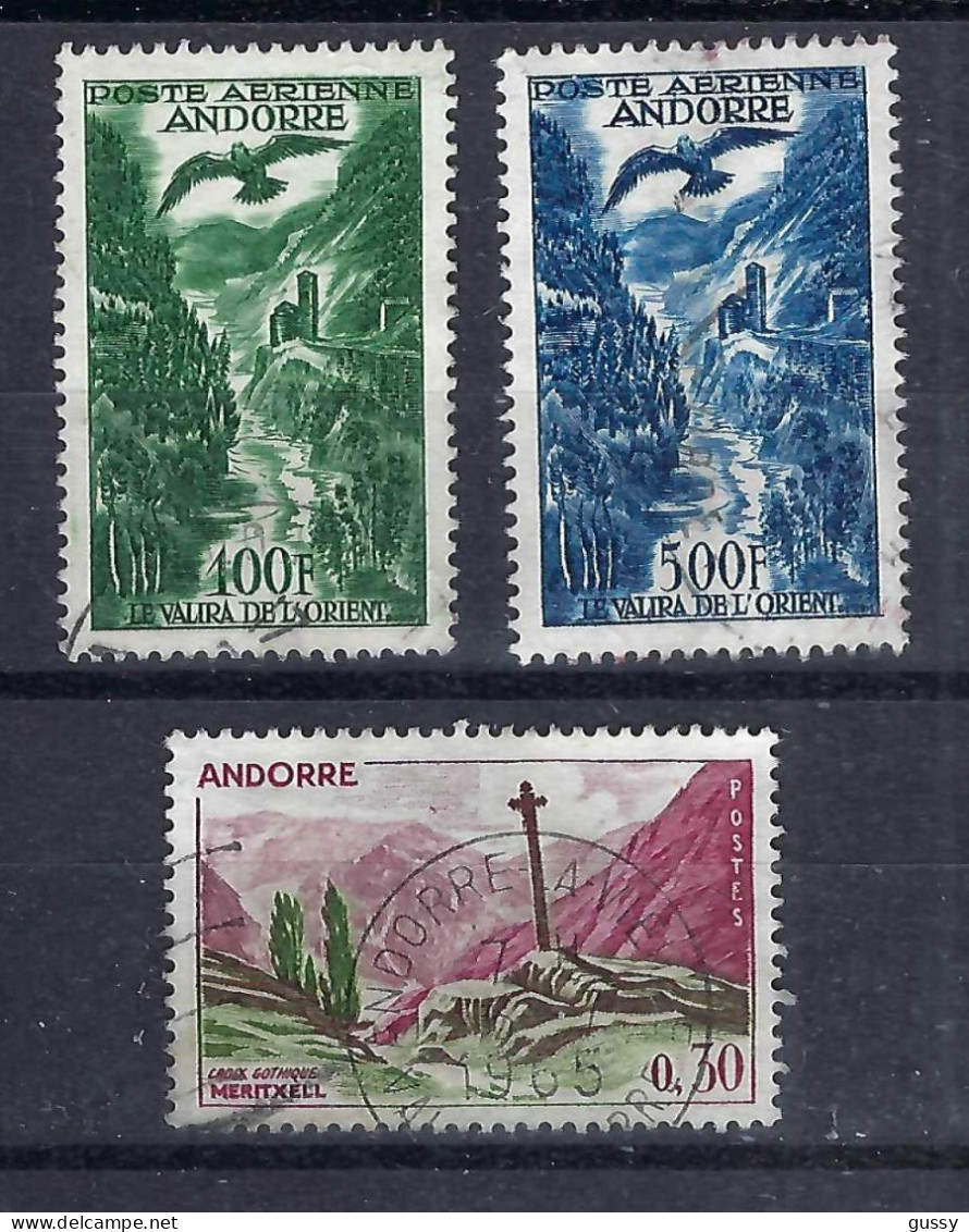 ANDORRE FRANCAIS P.A. 1955-57: Lot D' Obl. - Airmail