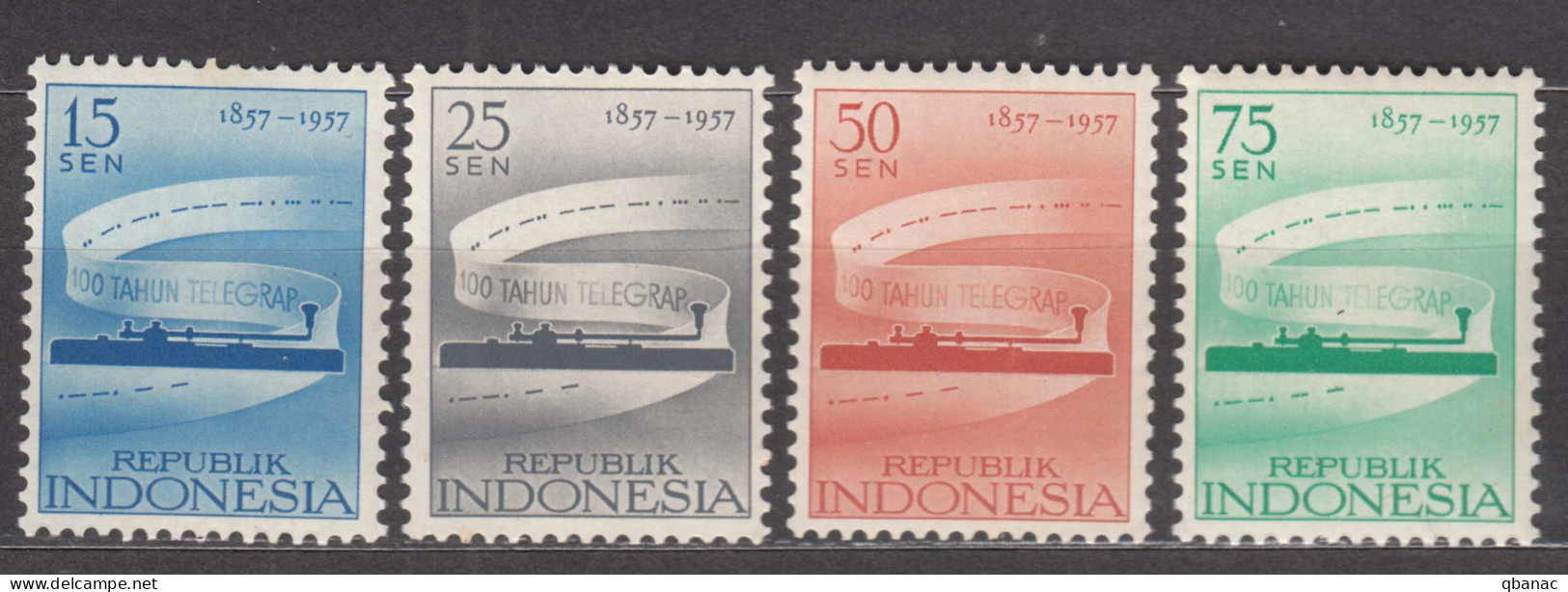 Indonesia 1957 Mi#196-200 Mint Never Hinged  - Indonesië