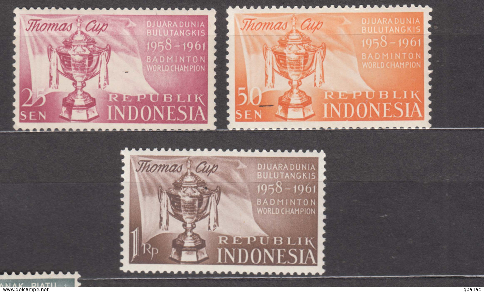 Indonesia 1958 Mi#221-223 Mint Never Hinged  - Indonesië