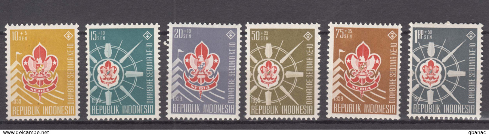 Indonesia 1959 Mi#243-248 Mint Never Hinged - Indonesië