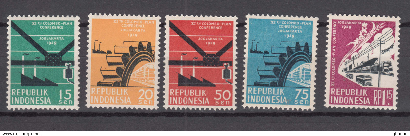 Indonesia 1959 Mi#253-257 Mint Never Hinged  - Indonesië