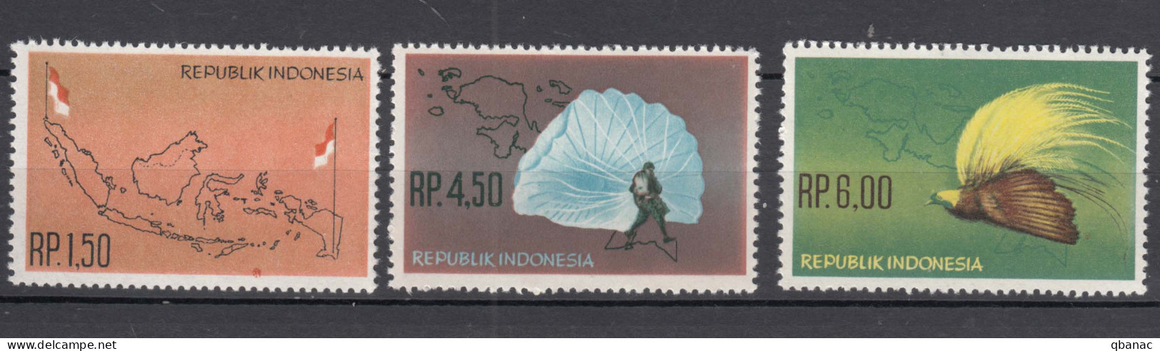 Indonesia 1963 Mi#400-402 Mint Never Hinged - Indonesië