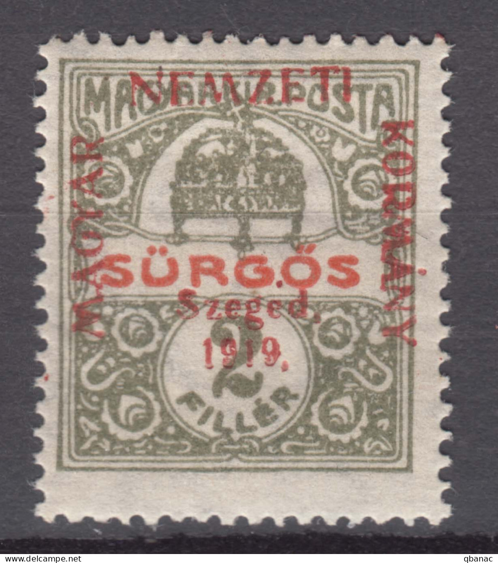 Hungary Szegedin Szeged 1919 Mi#2 Mint Hinged - Szeged