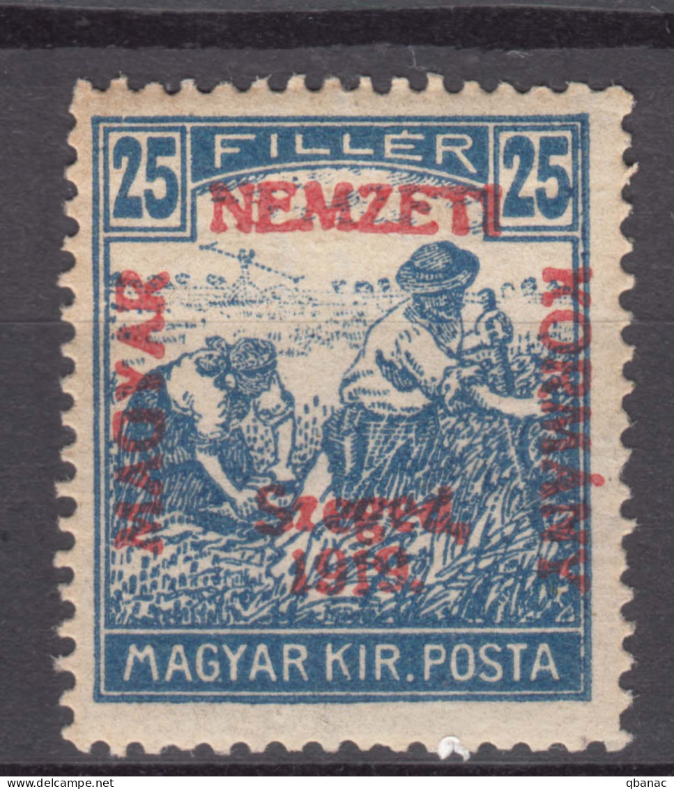 Hungary Szegedin Szeged 1919 Mi#12 Mint Hinged, Magyar Kir. Posta Instead Of Magyar Posta - Szeged