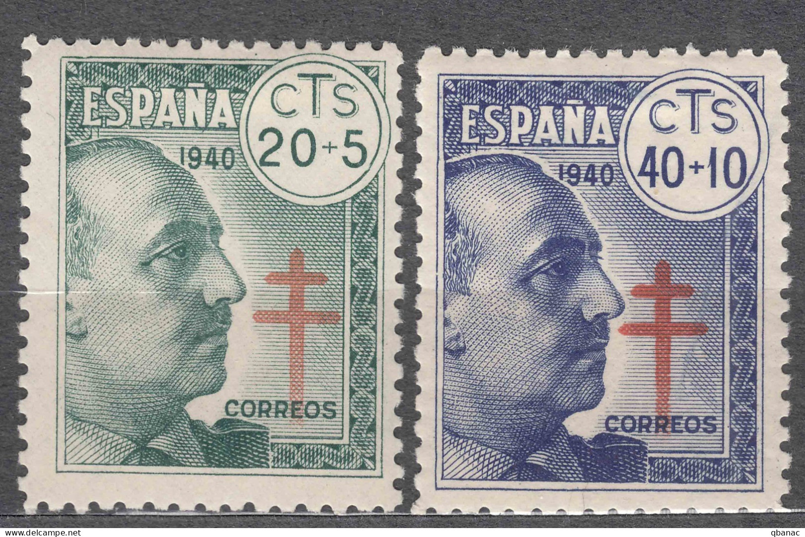 Spain 1940 TBC Pro Tuberculosos Mi#884-885 Mint Hinged - Bienfaisance