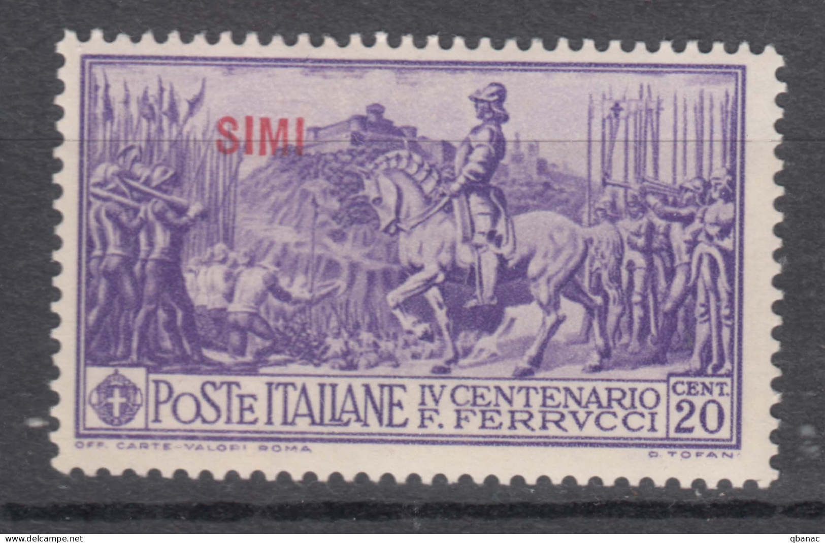 Italy Colonies Egeo Simi 1930 Ferrucci Sassone#12 Mint Hinged - Egeo (Simi)