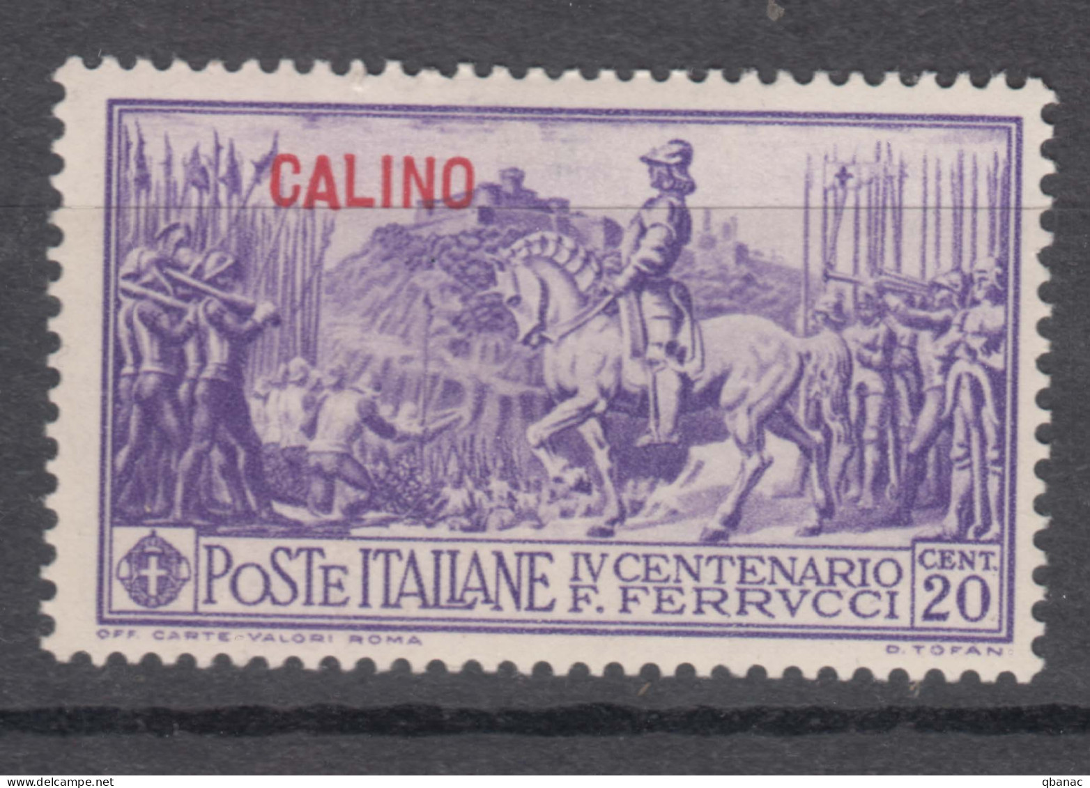 Italy Colonies Aegean Islands Egeo Calimno (Calino) 1930 Sassone#12 Mint Hinged - Egeo (Calino)