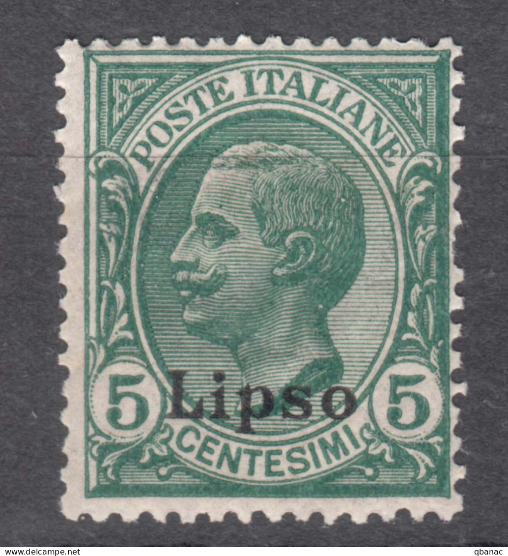 Italy Colonies Aegean Islands Egeo Lipso (Lisso) 1912 Sassone#2 Mi#4 VI Mint Hinged - Aegean (Lipso)