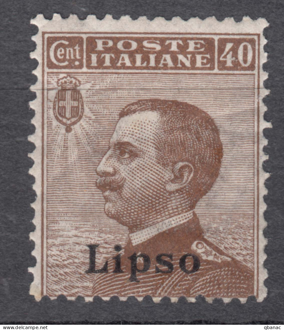 Italy Colonies Aegean Islands Egeo Lipso (Lisso) 1912 Sassone#6 Mi#8 VI Mint Hinged - Egée (Lipso)