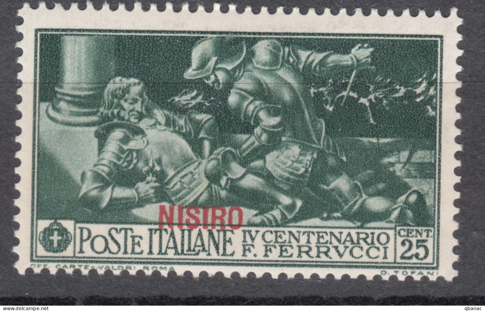 Italy Colonies Aegean Islands Egeo Nisiros (Nisiro) 1930 Ferrucci Sassone#13 Mi#27 VII Mint Hinged - Egée (Nisiro)