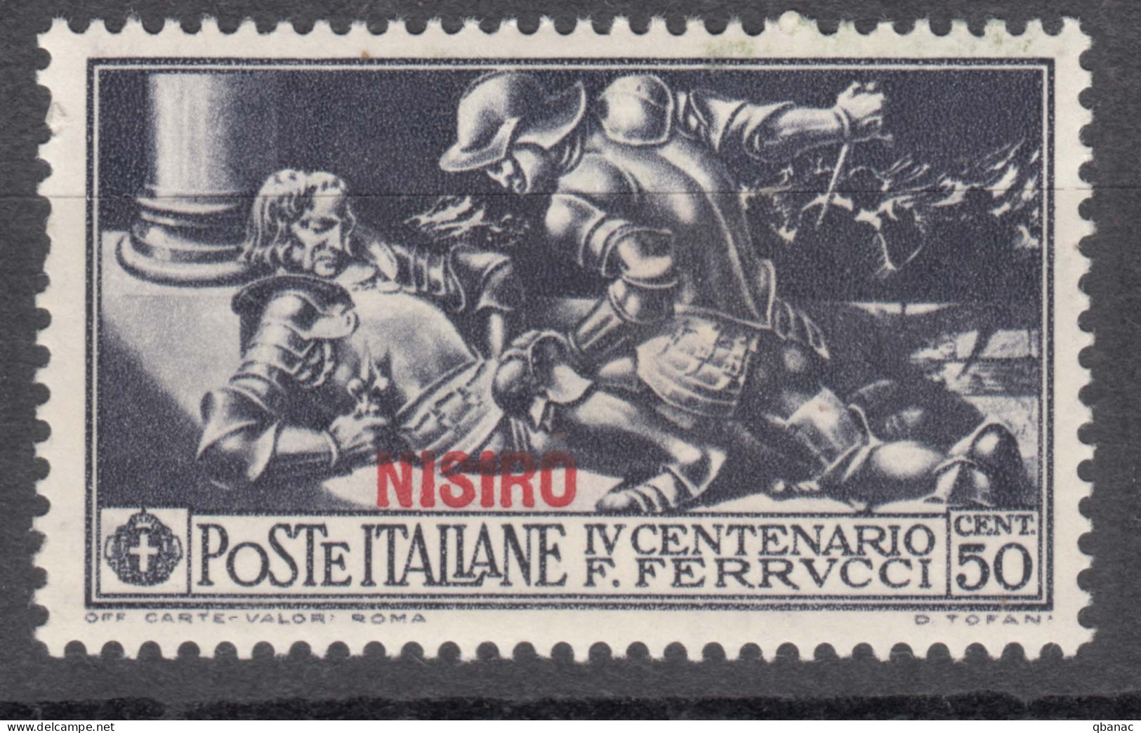 Italy Colonies Aegean Islands Egeo Nisiros (Nisiro) 1930 Ferrucci Sassone#14 Mi#28 VII Mint Hinged - Ägäis (Nisiro)