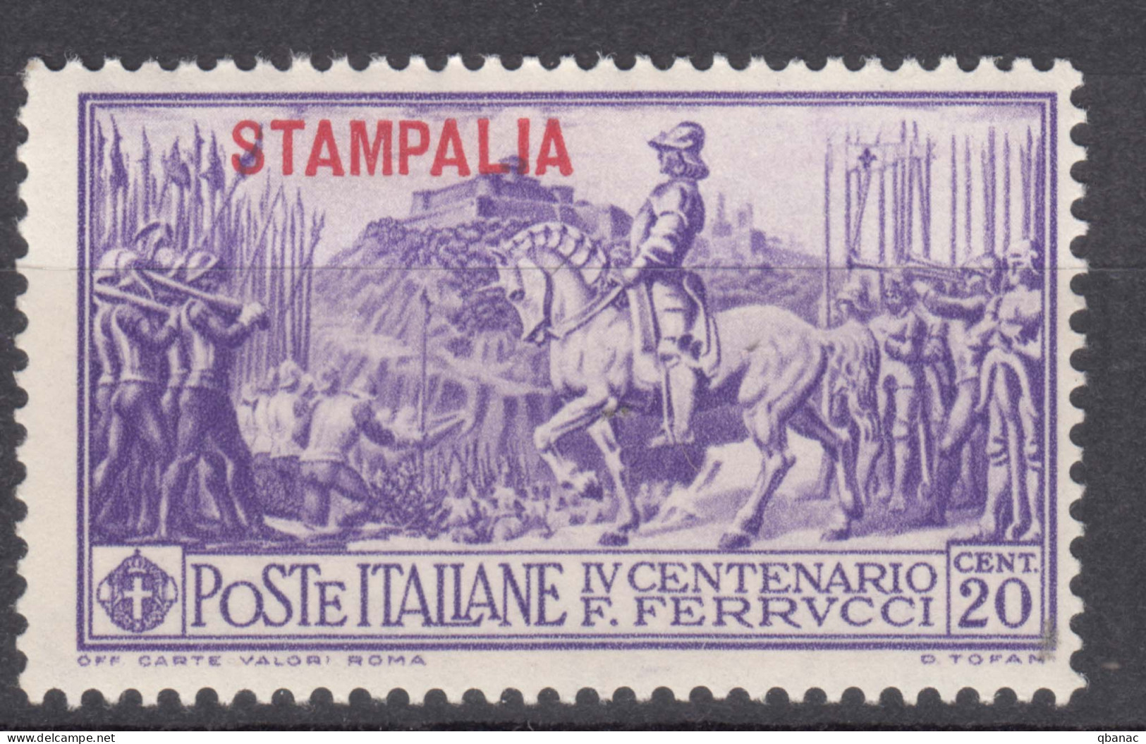 Italy Colonies Aegean Islands Egeo Stampalia 1930 Ferrucci Sassone#12 Mi#26 XIII Mint Hinged - Egée (Stampalia)