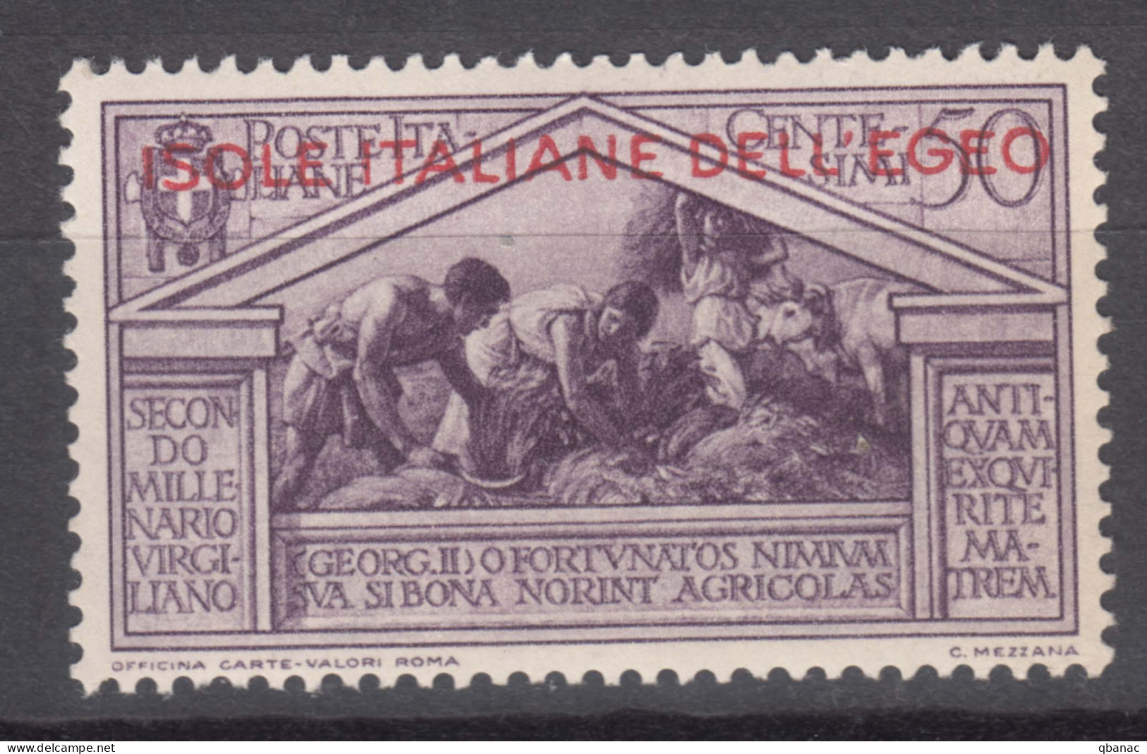 Italy Colonies Aegean Islands Egeo 1930 Sassone#25 Mint Hinged - Aegean