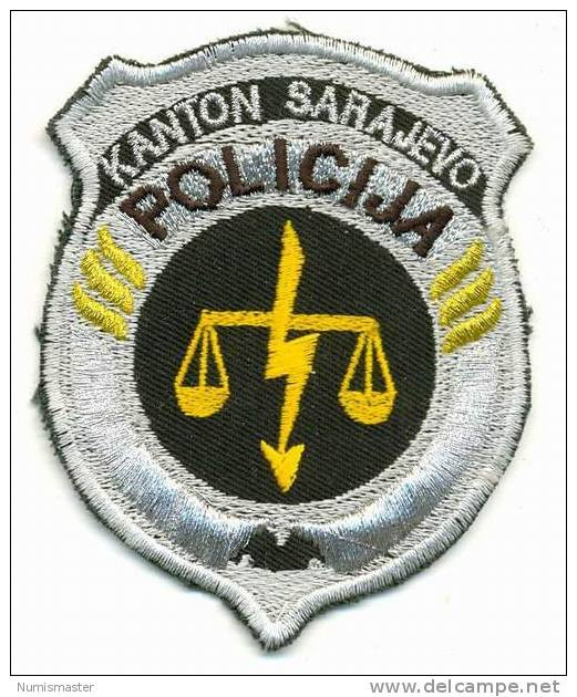 BOSNIA , KANTON SARAJEVO ,  OFFICER  PATCH - Police & Gendarmerie