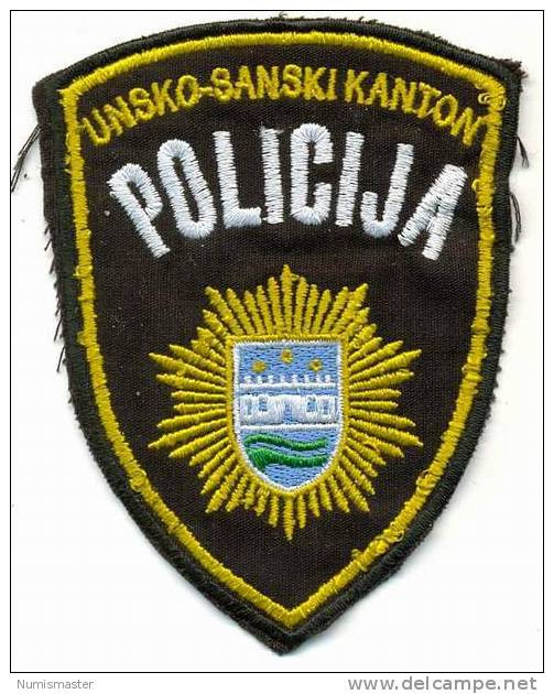 BOSNIA , POLICE PATCH , KANTON UNSKO - SANSKI - Police & Gendarmerie