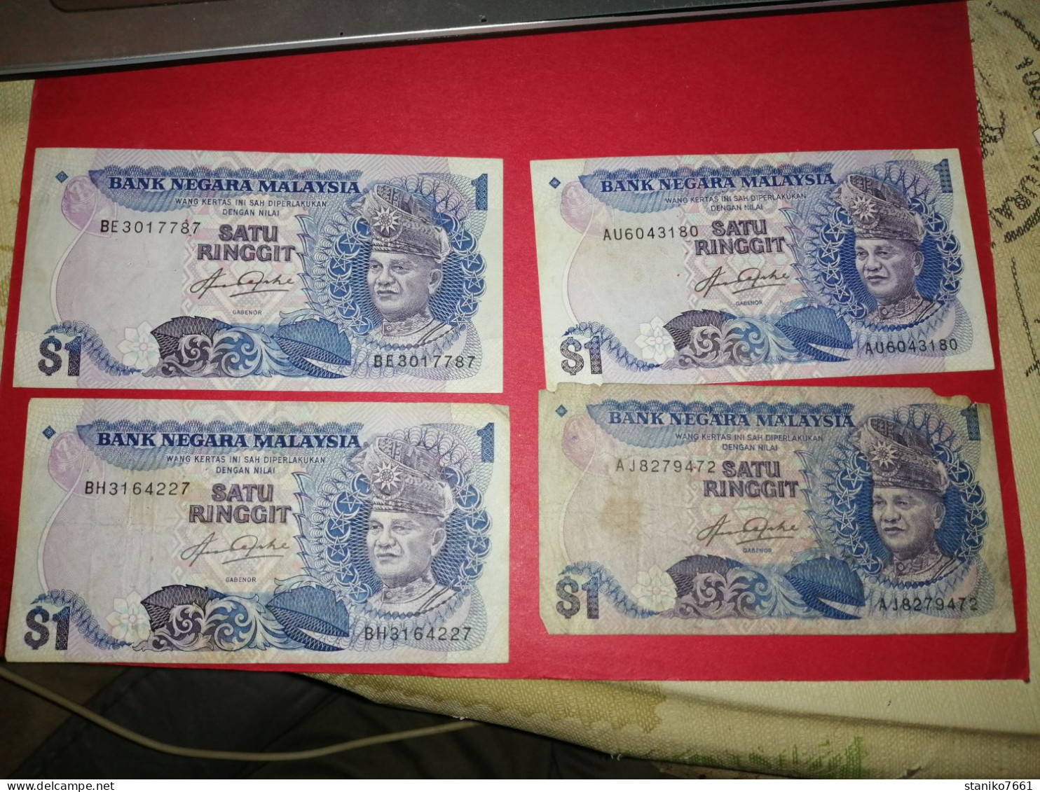 4 BILLETS 1 DOLLARS Bank Negara Malaysia à Dater Voir Photos - Malesia