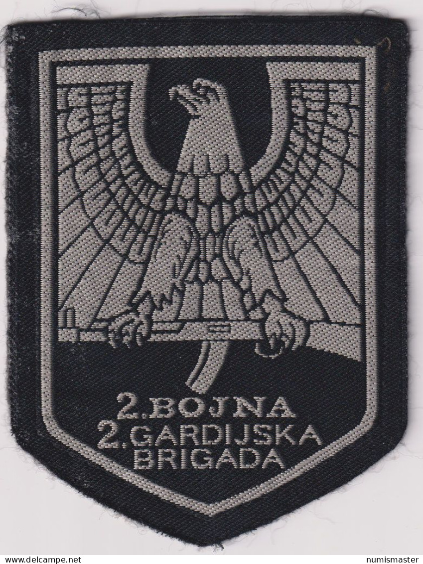 BOSNIA , HVO ,  2nd GARD BRIGADE , 2nd COMPANY SLEEVE PATCH - Patches