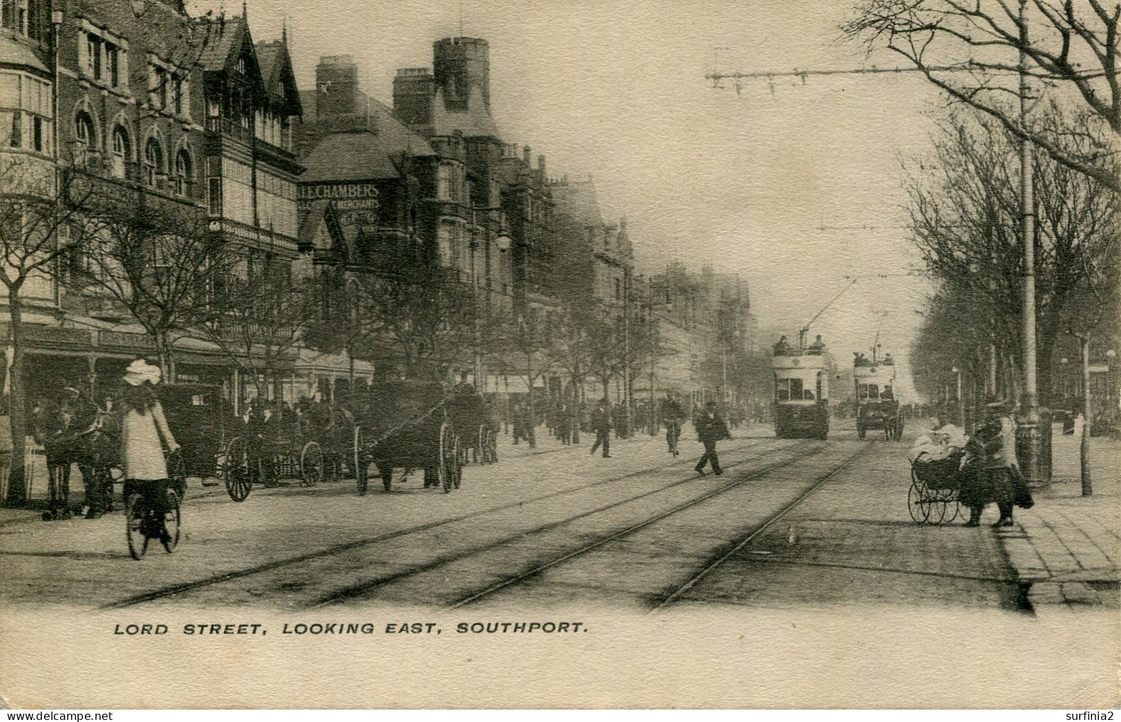 LANCS - SOUTHPORT - LORD STREET LOOKING EAST  La4248 - Southport