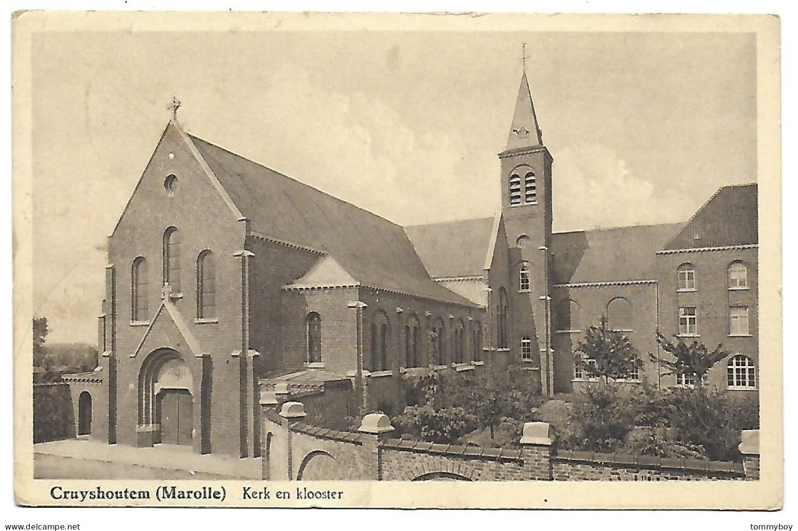 CPA Cruyshoutem (Marolle), Kerk En Klooster - Kruishoutem