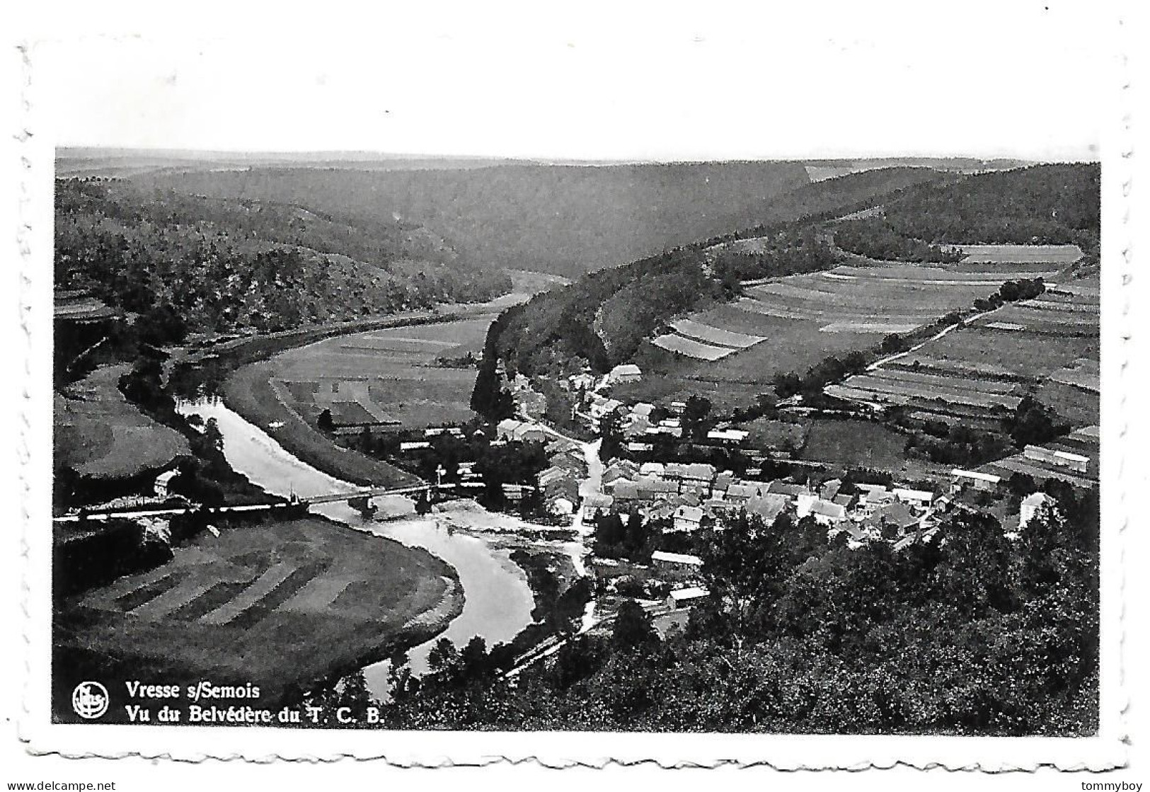 CPA Vresse S/Semois, Vu Du Belvédère Du T. C. B. - Vresse-sur-Semois