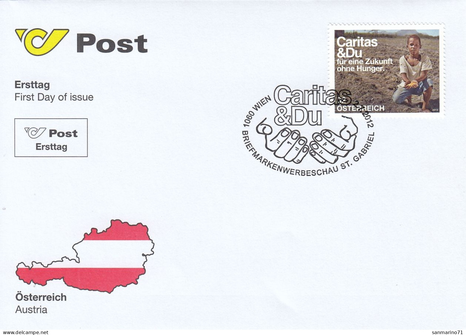 FDC AUSTRIA 3004 - Contre La Faim