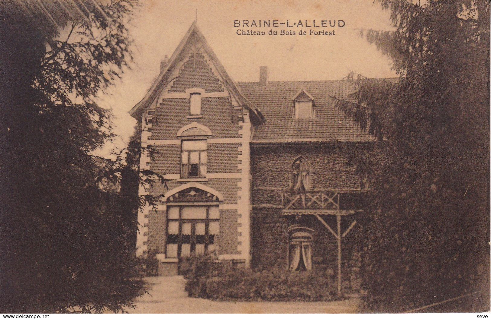 BRAINE-L'ALLEUD. Château Du Bois De Foriest. Editeur GLIBERT-FLAMAND. Non Voyagée - Braine-l'Alleud