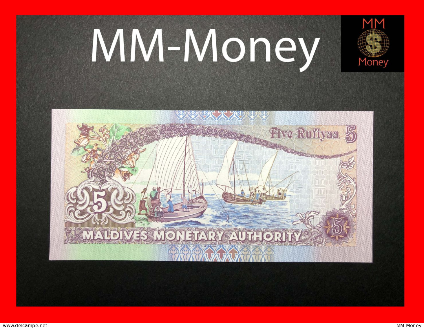 Maldives  5 Rufiyaa 1998  P. 18  "first Date"     UNC - Maldiven