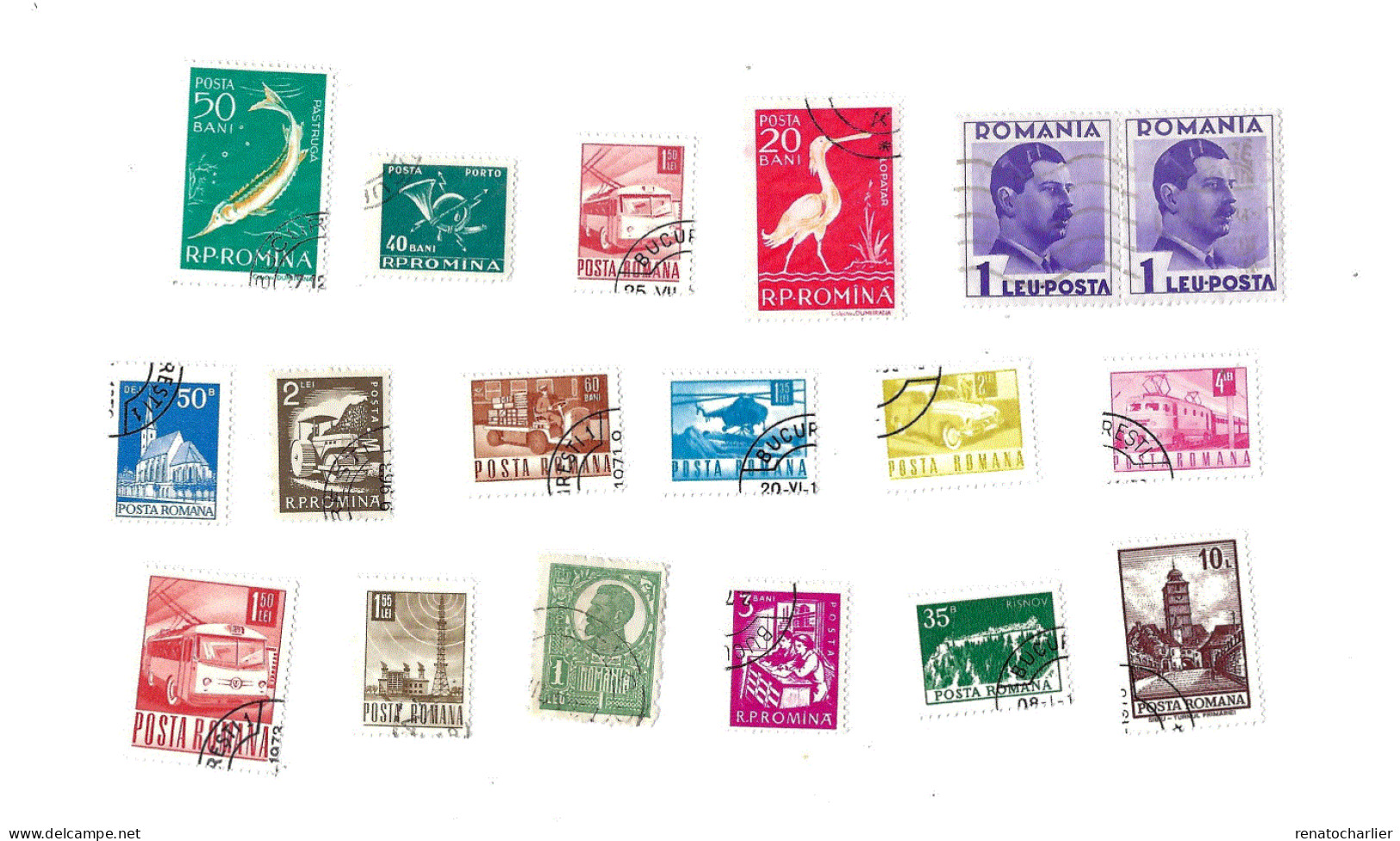 Collection De 88 Timbres Oblitérés. - Lotes & Colecciones