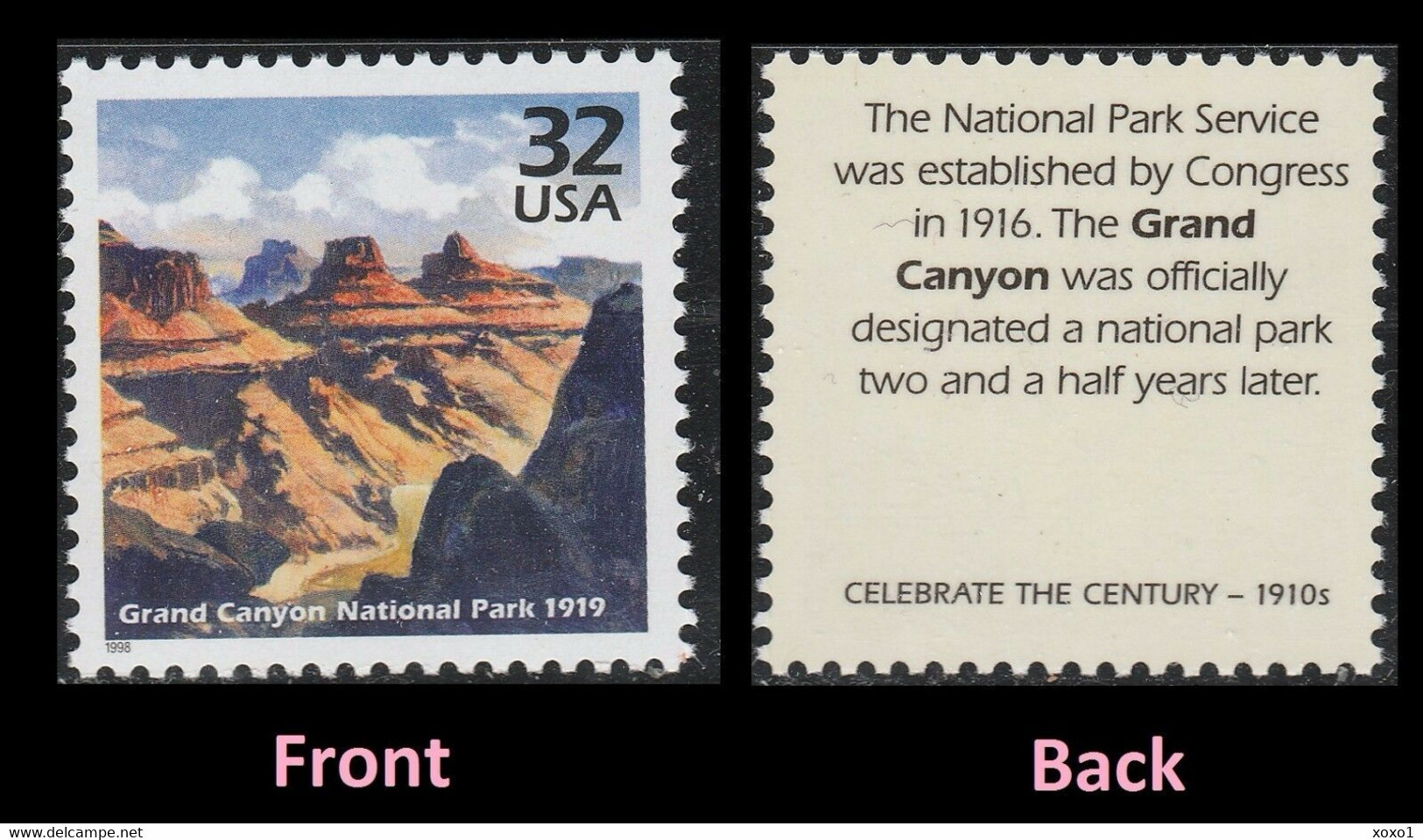 USA 1998 MiNr. 2929 Celebrate The Century 1910s Grand Canyon Nationalpark 1v MNH ** 0,80 € - Autres & Non Classés