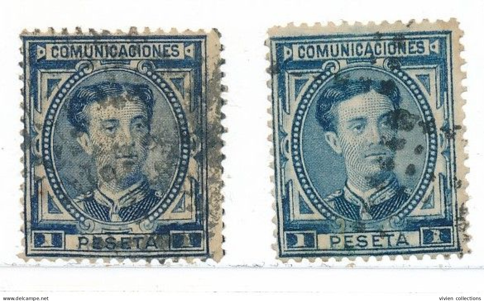 Espagne N° 169 X 2 Oblitérés Nuances - Used Stamps