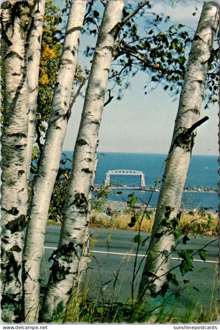 Minnesota Duluth Aerial Lift Bridge View From Skyline Drive - Duluth