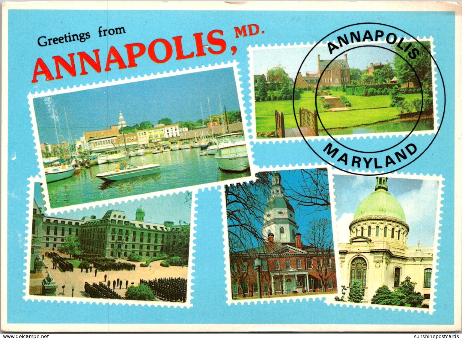 Maryland Annapolis Greetings With Multi View - Annapolis