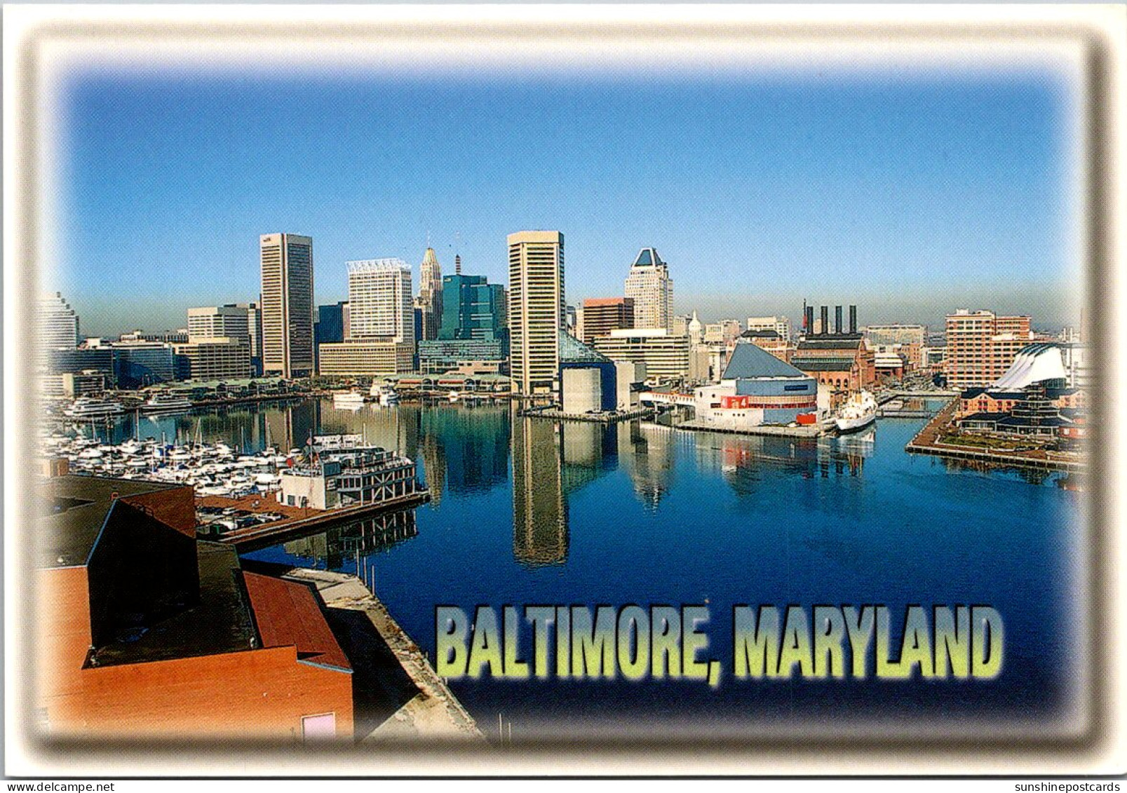 Maryland Baltimore Downtown Showing Inner Harbor - Baltimore