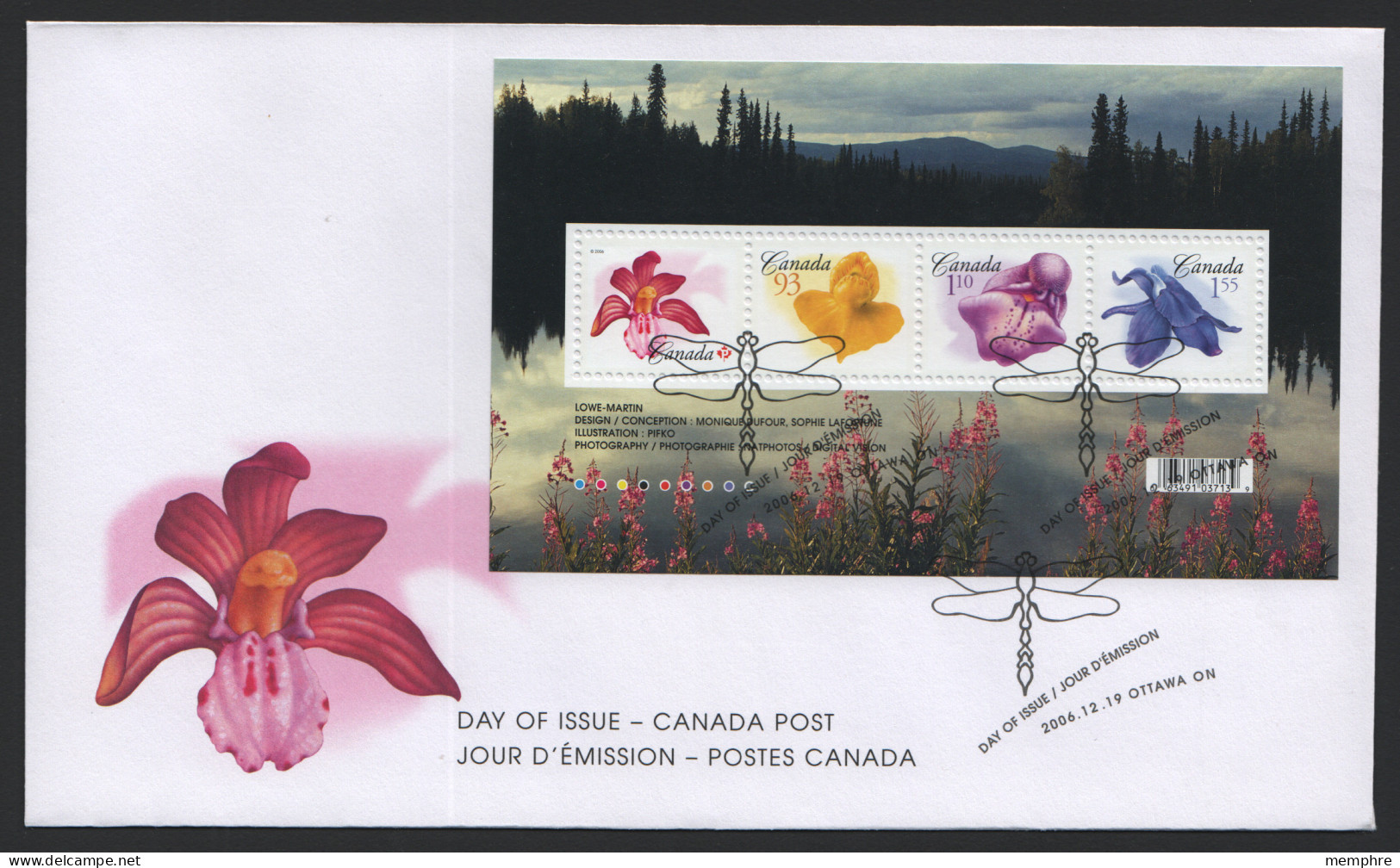 2006 Flower Definitives  Souvenir Sheet Of 4 Different Sc 2194 - 2001-2010