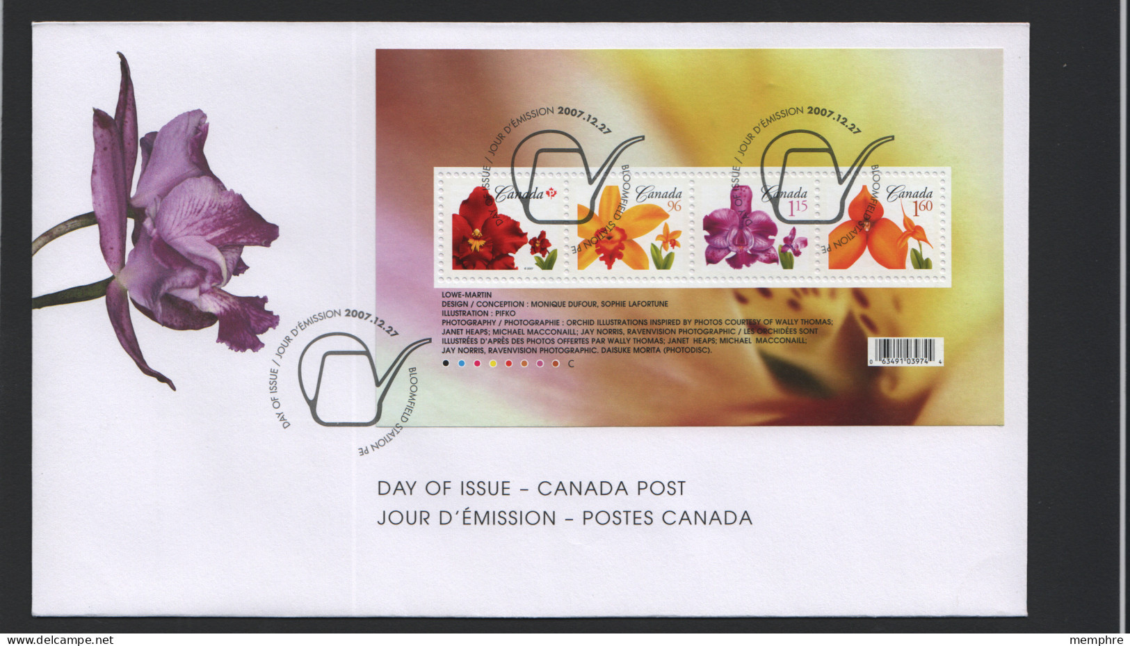 2007  Flower Definitives  Souvenir Sheet Of 4 Different  Sc 2243 - 2001-2010