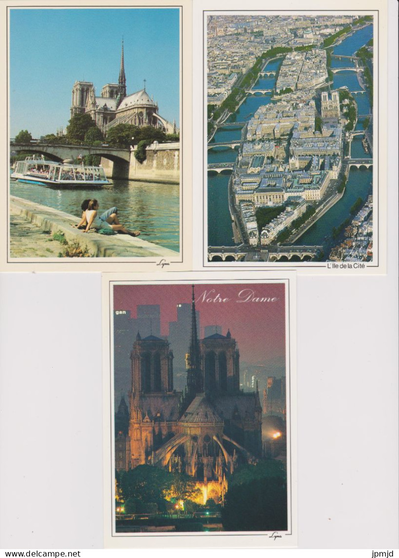 75 - PARIS - Cathédrale Notre-Dame - Lot De 6 Cartes Postales Modernes En Tbe - Ed. ABEILLE CARTES LYNA - Notre Dame De Paris