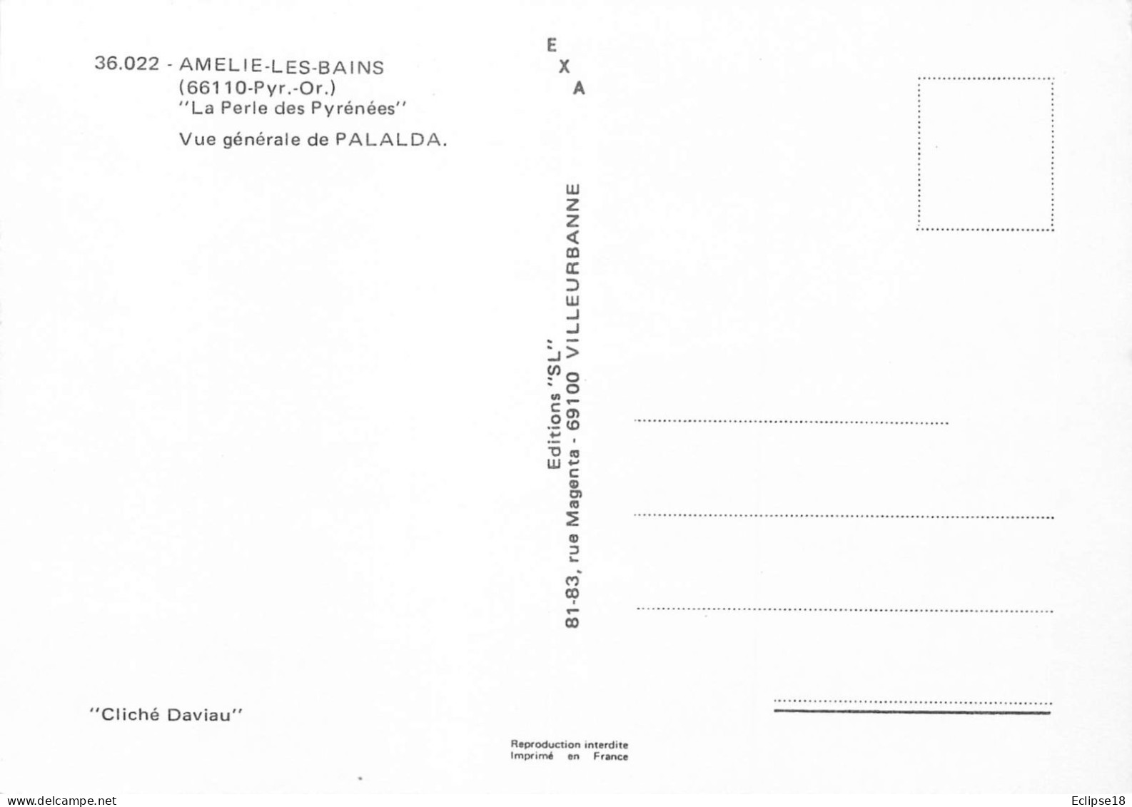 Amelie Les Bains - Vue Générale De Palalda   O 1014 - Amélie-les-Bains-Palalda