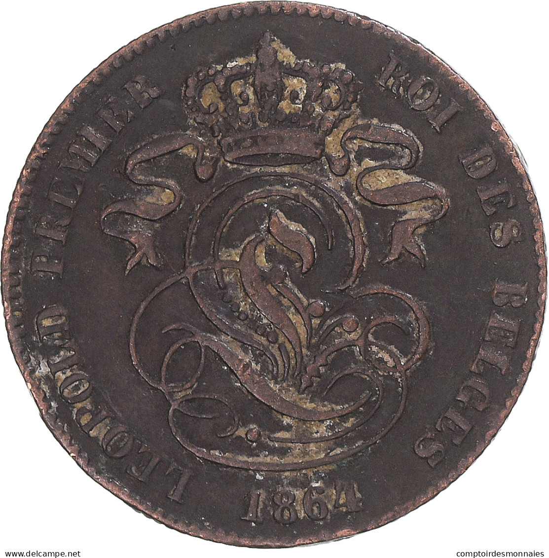 Monnaie, Belgique, 2 Centimes, 1864 - 2 Centimes