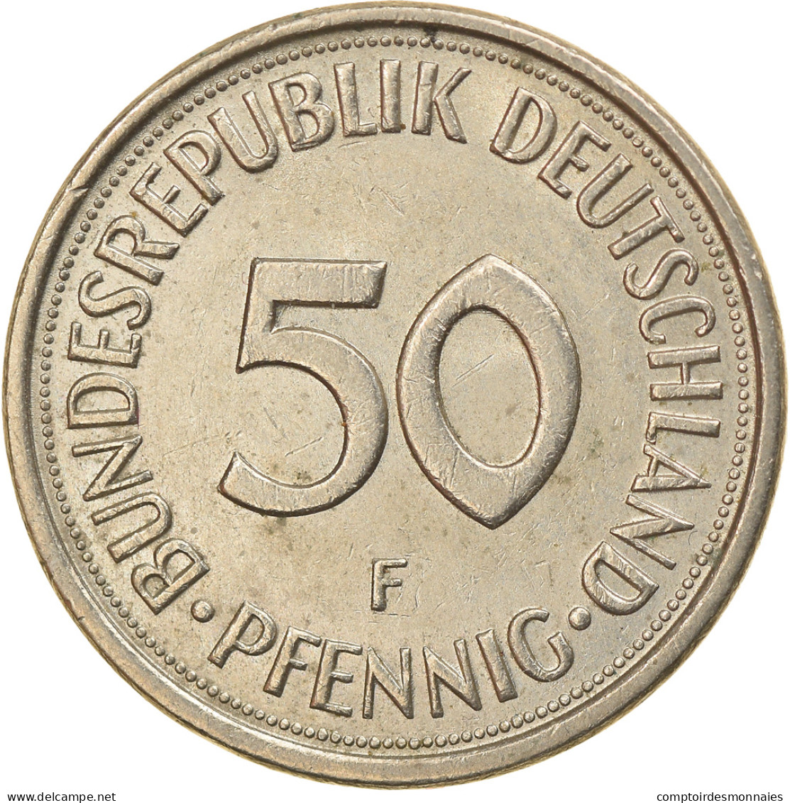 Monnaie, République Fédérale Allemande, 50 Pfennig, 1979, Stuttgart, TTB - 50 Pfennig