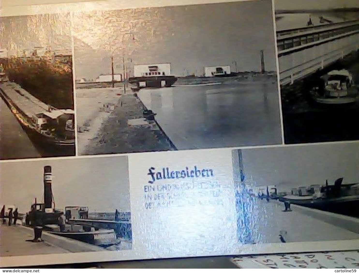 GERMANY MITTELLAND KANAL BEI FALLERSLEBEN MITTELLANDKANAL NAVE SHIP RIMORCHIATORE V1939 JM946 - Wolfsburg