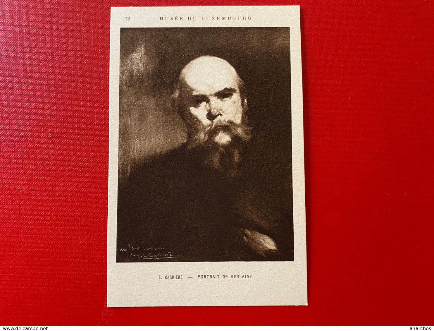 Portrait De Verlaine, Carriere Musée Du Luxembourg - Ecrivains