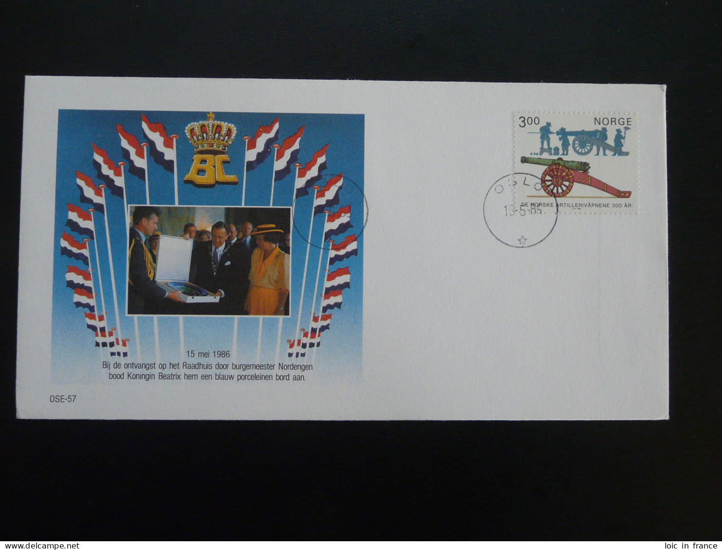 Lettre Cover Visite Reine Queen Beatrix Of Netherlands Norvège Norway 1986 - Storia Postale