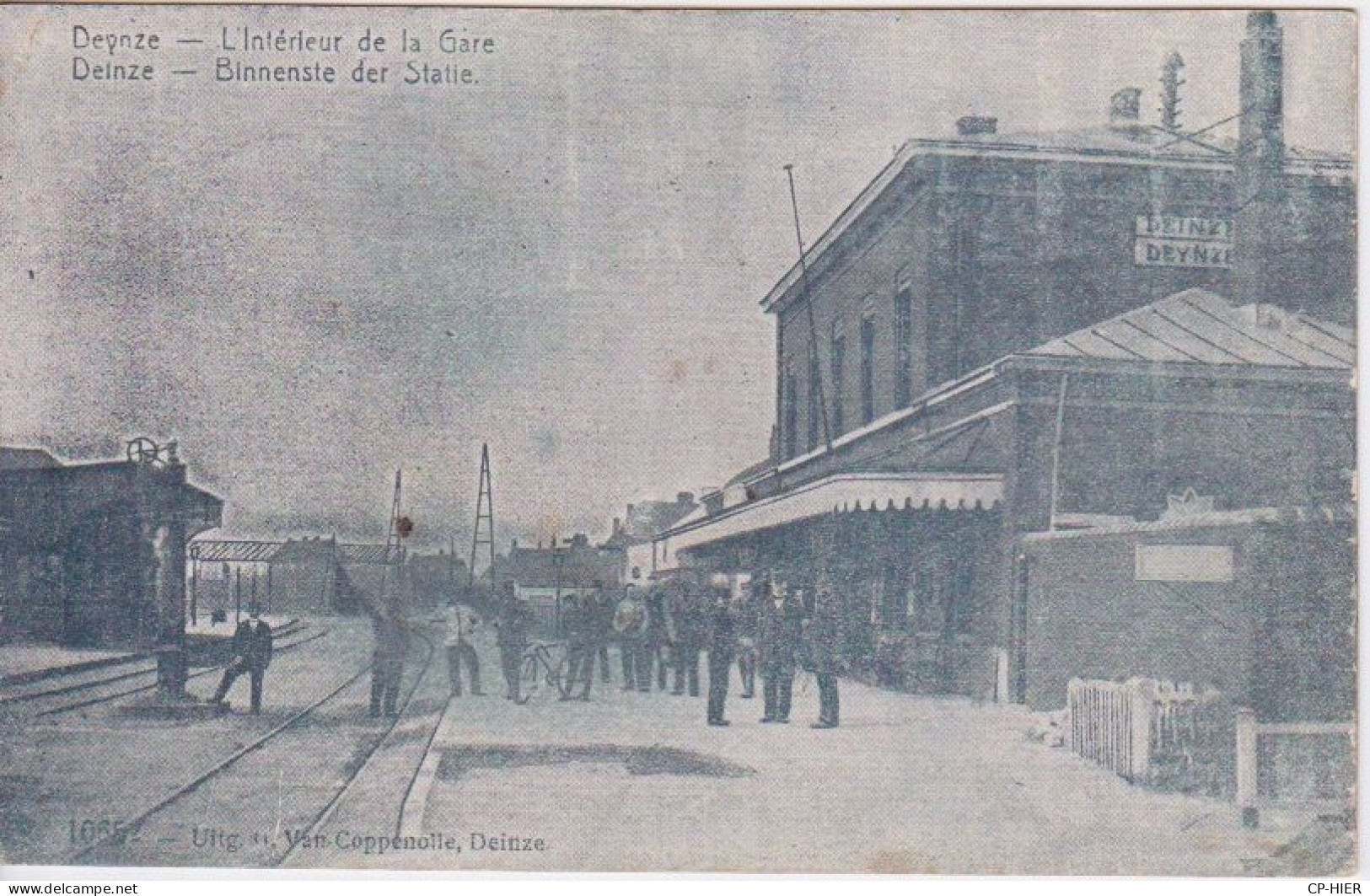 BELGIQUE - CARTE-PHOTO - DEINZE - DEYNZE - QUAI DE LA GARE -  BINNENSTE DER STATIE - Deinze