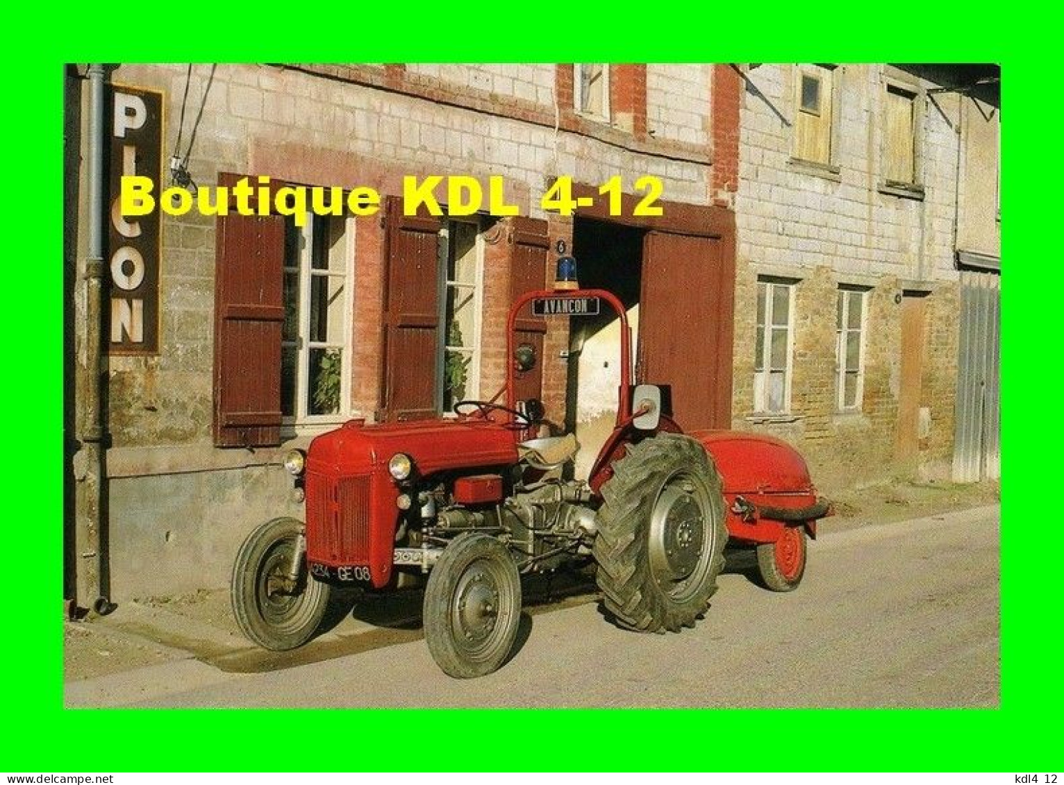 AL SP 069 - Tracteur Ford Avec Une MPR "Coccinelle" à  AVANCON - Ardennes - Sapeurs-Pompiers