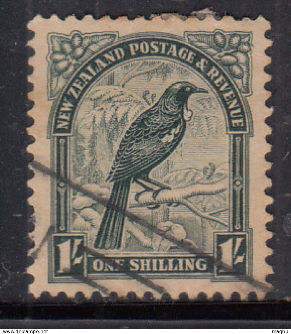 1s Used 1936 Parson Bird New Zealand, Wmk Multi.  - Usati