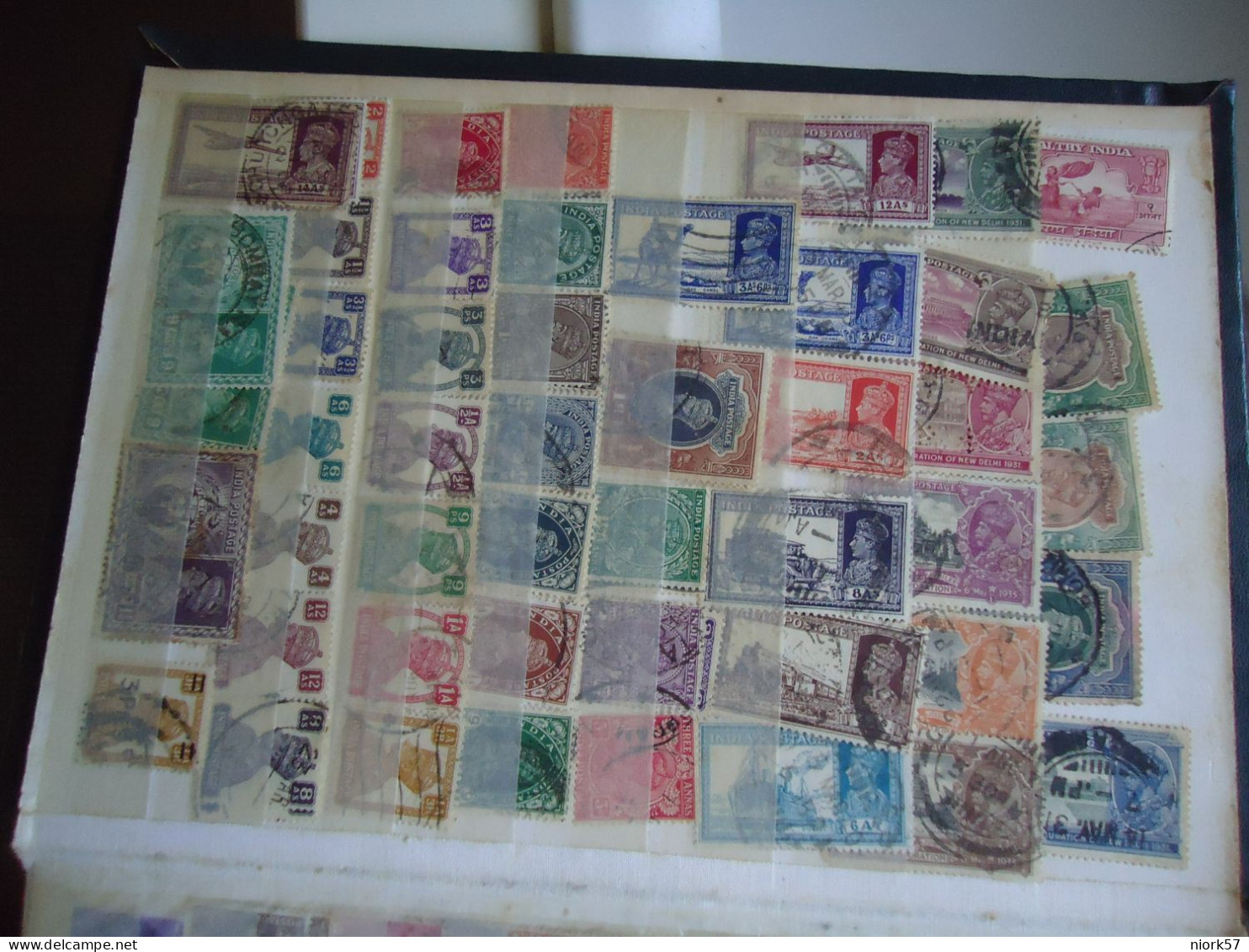 INDIA  USED AND MNH STAMPS  17 PAGES - Collections, Lots & Series