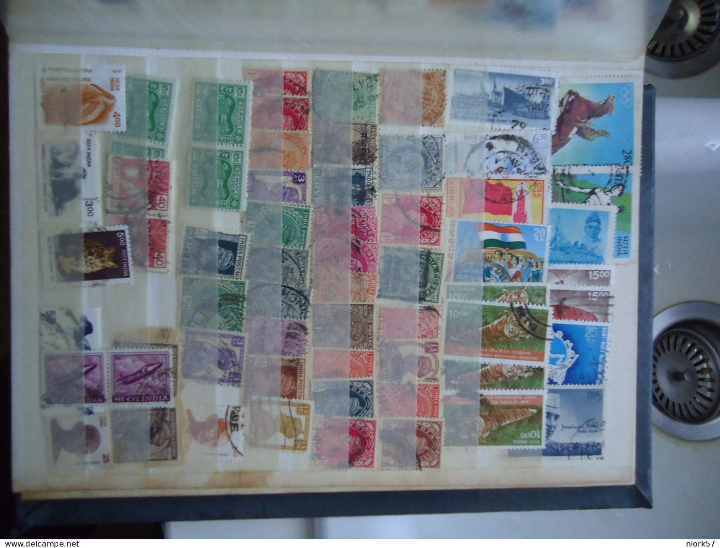 INDIA  USED AND MNH STAMPS  17 PAGES