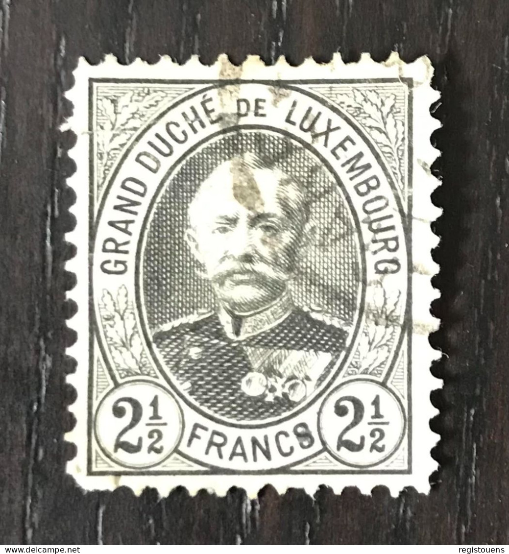 Timbre Oblitérés Luxembourg 1891 Y&t N° 67 - 1891 Adolphe Voorzijde