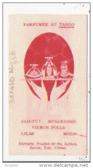 CARTE PARFUMEE ANCIENNE LES PARFUMERIES GABILLA PARIS - Vintage (until 1960)